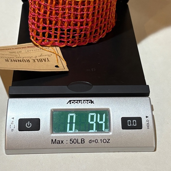 World Market Abaca Natural Jute Table Runner NWT 15" x 72" Open Weave BBQ Summer - Picture 8 of 8